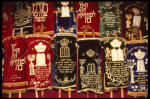 Colorful Torah Covers, Great Jerusalem Synagogue